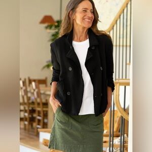 Frank & Eileen MINI BELFAST Cropped Sweatshirt Peacoat Black M